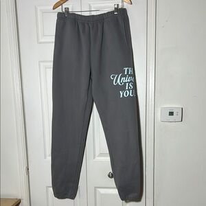 NWT Mayfair The Universe is On Your Side Sweatpant Jogger Medium Large